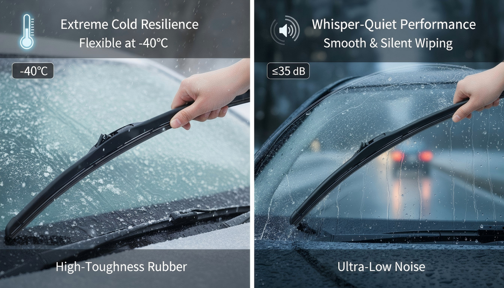 MING TAI YK330 All-Season Silicone Windshield Wiper Blades, Anti-Ice Quiet Replacement Wipers
